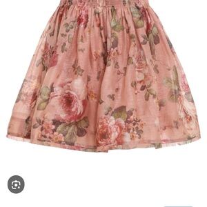 Zimmermann Dusty Pink Floral Skirt NWT